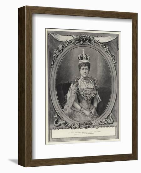 Her Most Gracious Majesty Queen Alexandra-null-Framed Giclee Print