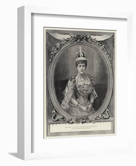 Her Most Gracious Majesty Queen Alexandra-null-Framed Giclee Print