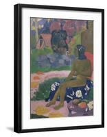 Her Name is Vairaumati-Paul Gauguin-Framed Premium Giclee Print