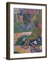 Her Name is Vairaumati-Paul Gauguin-Framed Premium Giclee Print