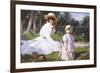 Her Own Garden-John Richard Townsend-Framed Giclee Print