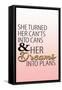Her Plans 1-Allen Kimberly-Framed Stretched Canvas