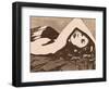 Her Pose-Andrew Cooper-Framed Art Print