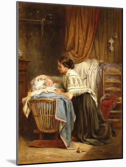 Her Pride and Joy, 1866-Léon-Emile Caille-Mounted Giclee Print