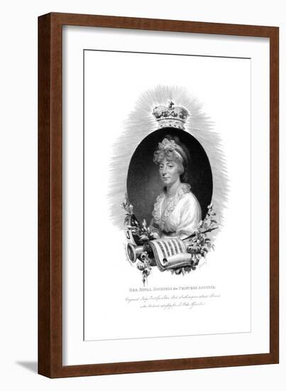 Her Royal Highness the Princess Augusta, Second Daughter of George Iii, 1806-Scriven-Framed Giclee Print