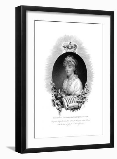 Her Royal Highness the Princess Augusta, Second Daughter of George Iii, 1806-Scriven-Framed Giclee Print