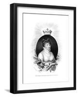 Her Royal Highness the Princess Elizabeth, 3rd Daughter of George Iii, 1806-Scriven-Framed Giclee Print