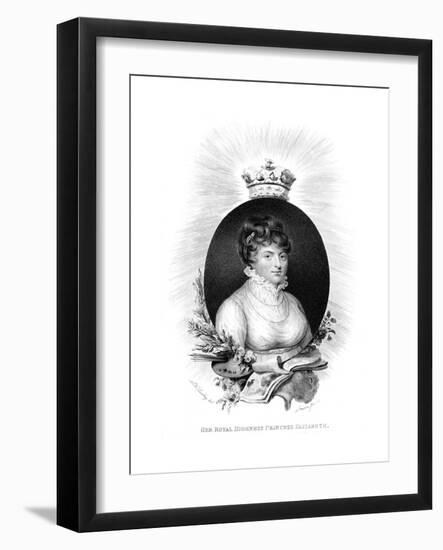 Her Royal Highness the Princess Elizabeth, 3rd Daughter of George Iii, 1806-Scriven-Framed Giclee Print