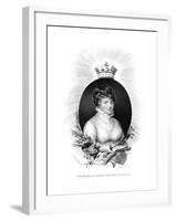 Her Royal Highness the Princess Elizabeth, 3rd Daughter of George Iii, 1806-Scriven-Framed Giclee Print