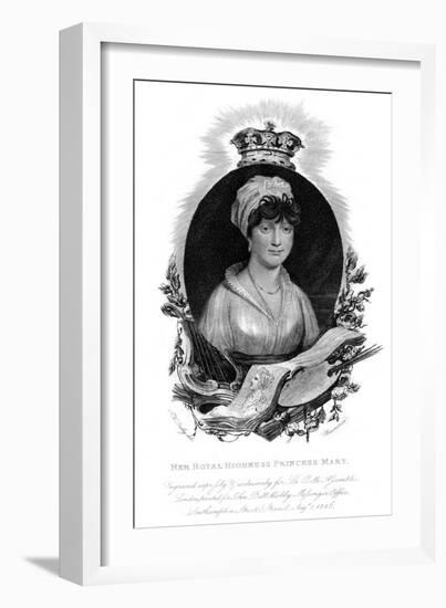 Her Royal Highness the Princess Mary, 1816-Cheeseman-Framed Giclee Print