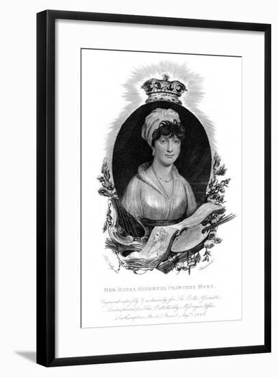 Her Royal Highness the Princess Mary, 1816-Cheeseman-Framed Giclee Print