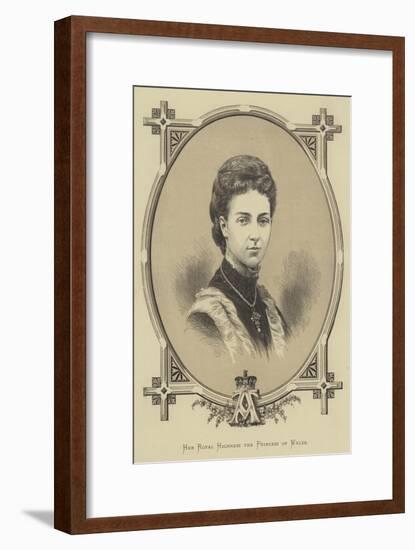 Her Royal Highness the Princess of Wales-null-Framed Giclee Print