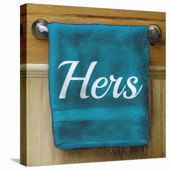 Her Towel-Elizabeth Medley-Stretched Canvas