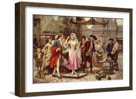 Her Weight in Gold, circa 1921-Jean Leon Gerome Ferris-Framed Giclee Print