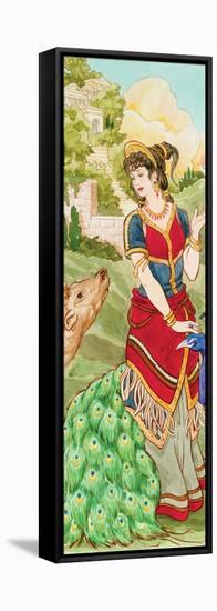 Hera (Greek), Juno, (Roman), Mythology-Encyclopaedia Britannica-Framed Stretched Canvas