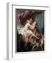 Heracles and Omphale, 18th Century-François Boucher-Framed Giclee Print