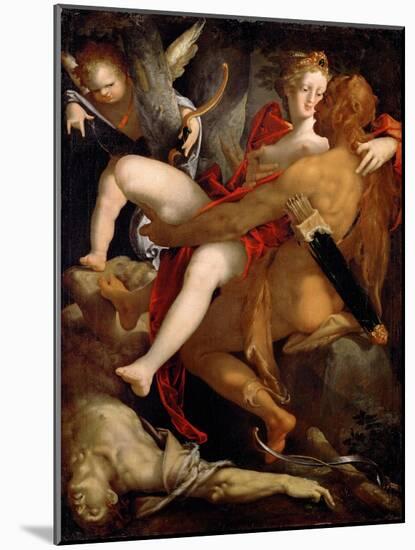 Heracles, Deianira and Nessus, Ca 1580-1582-Bartholomeus Spranger-Mounted Giclee Print