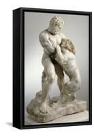 Heracles Fighting the Nemean Lion, 4th Century BC-null-Framed Stretched Canvas