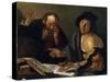 Heraclitus and Democritus, Early 17th Century-Dirck van Baburen-Stretched Canvas