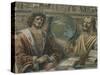 Heraclitus and Democritus from a Fresco Originally in the "Sala Dei Baroni" of Palazzo Panigarola-Donato Bramante-Stretched Canvas