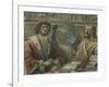 Heraclitus and Democritus from a Fresco Originally in the "Sala Dei Baroni" of Palazzo Panigarola-Donato Bramante-Framed Giclee Print