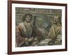 Heraclitus and Democritus from a Fresco Originally in the "Sala Dei Baroni" of Palazzo Panigarola-Donato Bramante-Framed Giclee Print