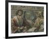 Heraclitus and Democritus from a Fresco Originally in the "Sala Dei Baroni" of Palazzo Panigarola-Donato Bramante-Framed Giclee Print