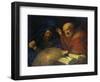 Heraclitus and Democritus with a Globe Depicting South America-Hendrick Bloemaert-Framed Giclee Print