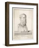 Heraclitus Greek Philosopher: Portrait Bust-Silvestro-Framed Art Print