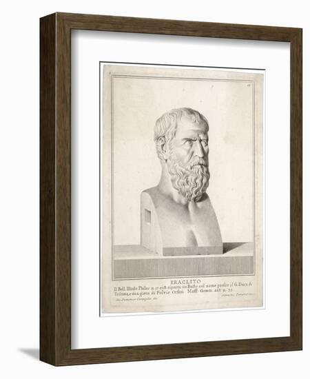 Heraclitus Greek Philosopher: Portrait Bust-Silvestro-Framed Art Print