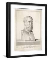 Heraclitus Greek Philosopher: Portrait Bust-Silvestro-Framed Art Print