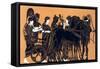 Herakles - Apotheosis-null-Framed Stretched Canvas