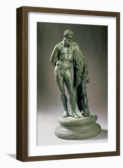 Herakles Resting, a Reduced Copy of an Original by Lysippos Greek, circa 320 BC-null-Framed Giclee Print