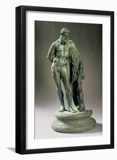 Herakles Resting, a Reduced Copy of an Original by Lysippos Greek, circa 320 BC-null-Framed Giclee Print