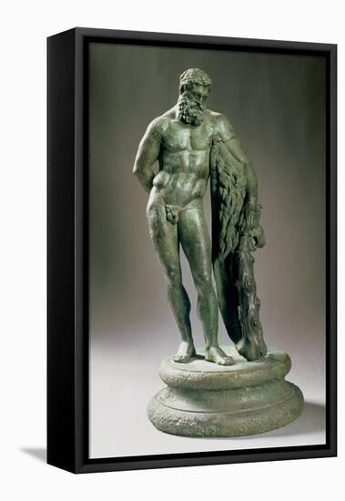 Herakles Resting, a Reduced Copy of an Original by Lysippos Greek, circa 320 BC-null-Framed Stretched Canvas