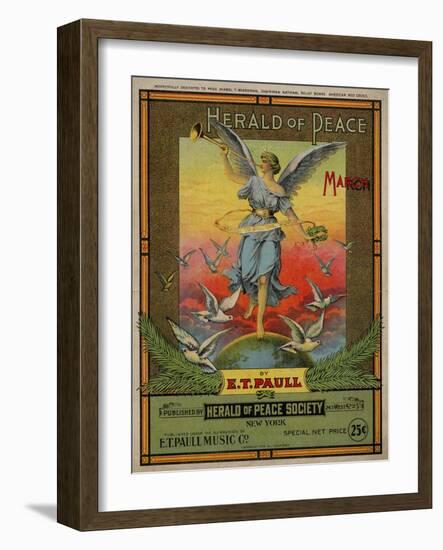 Herald of Peace March, Sam DeVincent Collection, National Museum of American History-null-Framed Art Print