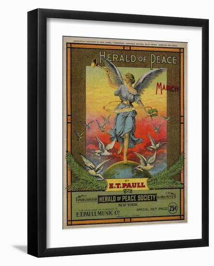 Herald of Peace March, Sam DeVincent Collection, National Museum of American History-null-Framed Art Print
