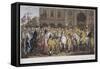 Herald Reading the Proclamation of Peace Outside the Royal Exchange, London 29 April, 1802-null-Framed Stretched Canvas