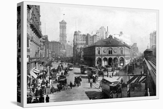 Herald Square, 1911-Moses King-Stretched Canvas