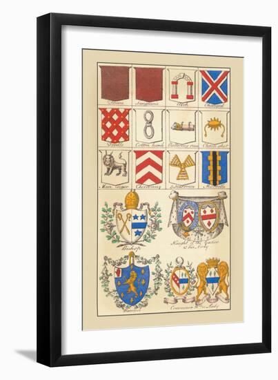 Heraldic Arms: Tenne and Sanguine-Hugh Clark-Framed Art Print