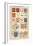 Heraldic Arms: Tenne and Sanguine-Hugh Clark-Framed Art Print