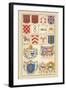 Heraldic Arms: Tenne and Sanguine-Hugh Clark-Framed Art Print