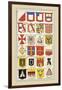 Heraldic Arms: Twemlow and Mascally-Hugh Clark-Framed Art Print