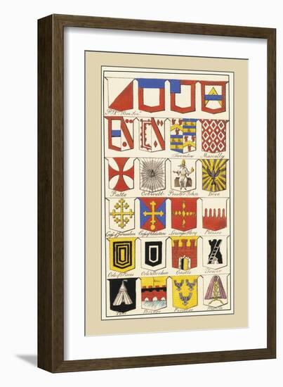 Heraldic Arms: Twemlow and Mascally-Hugh Clark-Framed Art Print