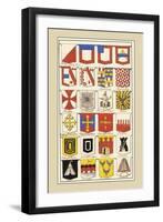 Heraldic Arms: Twemlow and Mascally-Hugh Clark-Framed Art Print