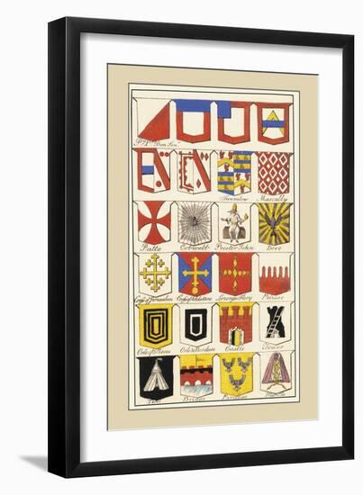 Heraldic Arms: Twemlow and Mascally-Hugh Clark-Framed Art Print