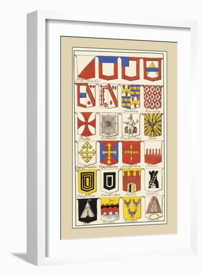 Heraldic Arms: Twemlow and Mascally-Hugh Clark-Framed Art Print