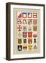 Heraldic Arms: Twemlow and Mascally-Hugh Clark-Framed Art Print