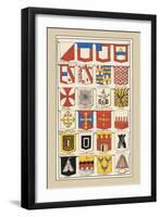 Heraldic Arms: Twemlow and Mascally-Hugh Clark-Framed Art Print