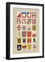 Heraldic Arms: Twemlow and Mascally-Hugh Clark-Framed Art Print